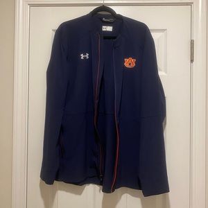 MEN’S UNDER ARMOR NAVY AUBURN UNIVERSITY ZIP UP WIND BRAKER JACKET - L